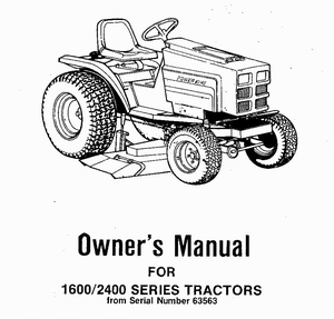 Economy Power King Tractor Operator Owner's Manual 2418 2414 1618 1612  98-7104